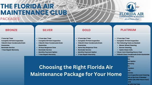 Choosing the Right Florida Air Maintenance Package for Your Home